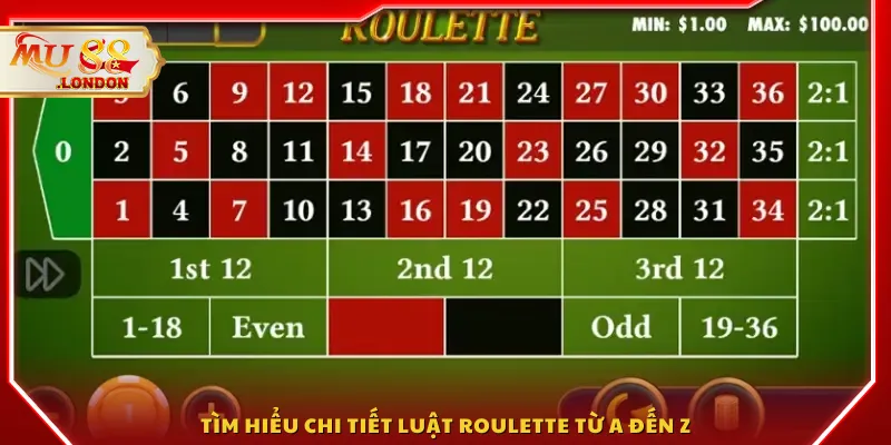 Tìm hiểu chi tiết luật roulette từ A đến Z
